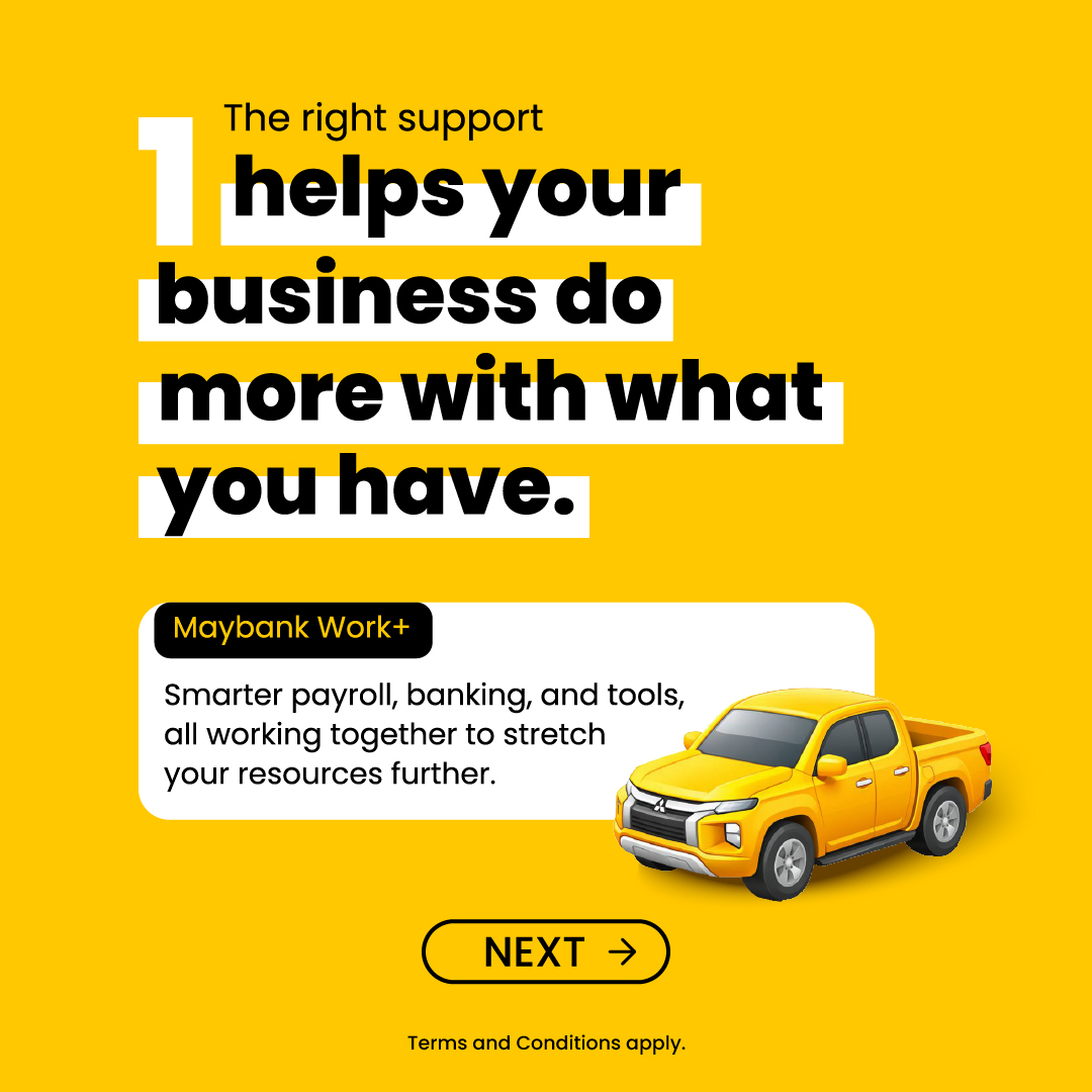 MyMaybank's tweet photo. Whether you’re managing day-to-day operations or expanding your business, the right financial solutions help your business keep moving forward.

T&amp;C apply. Learn more at https://t.co/vDLDfB5Un5
#MaybankSME https://t.co/bStriZs5Z6