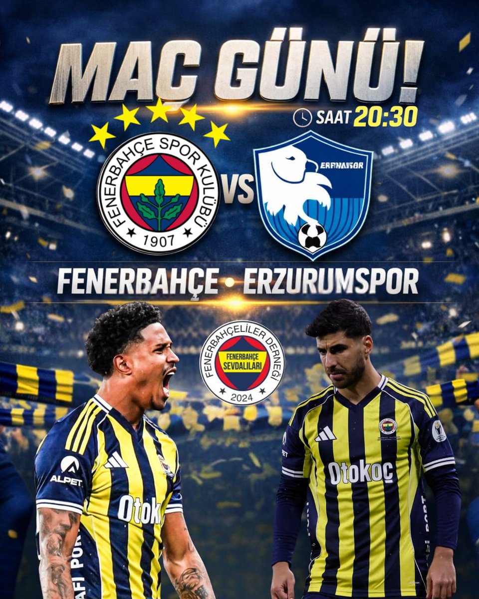 🏆 Ziraat Türkiye Kupası

🆚 Erzurumspor FK 
🕣 20.30
🏟️ <a href="/chobanistadyum/">Chobani Stadyumu</a>
📲 #FBvERZ