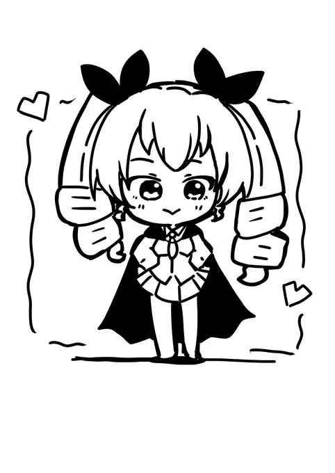 落書きアンチョビ 