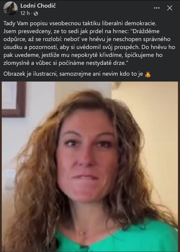 Studijní materiál pro ANO, SPD a Motoristy, protože přesně tak to funguje.
