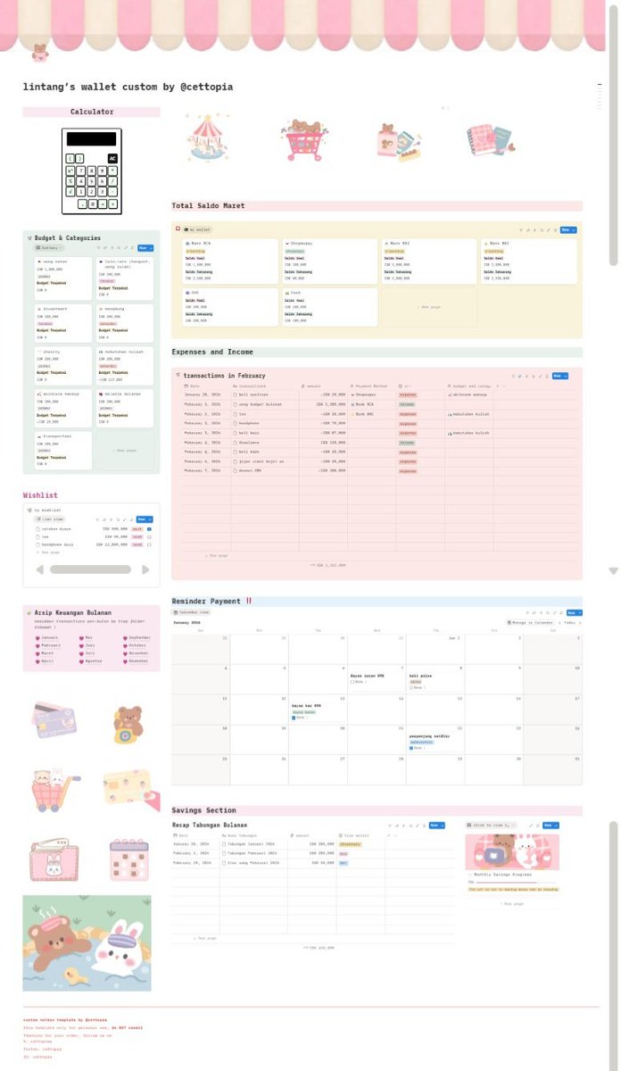 athenarvs's tweet photo. guys kalo berminat custom notion for academic purpose, daily life planner, financial tracker bisa banget kepoin akun aku @cettopiaa yaw hehehe aku open commis jasa edit notion template https://t.co/oqjCheLnrn