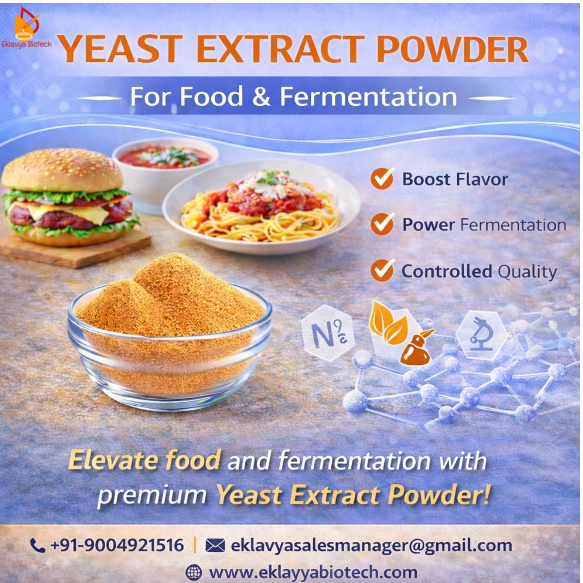 eklavyabiotech's tweet photo. ✔ Enhances umami &amp; taste profiles
 ✔ Reliable nutrient source for fermentation
 ✔ Controlled quality with assured safety 
#YeastExtract #YeastExtractPowder #FoodIngredients #Fermentation #FoodIndustry https://t.co/qM0Wrnn4hx