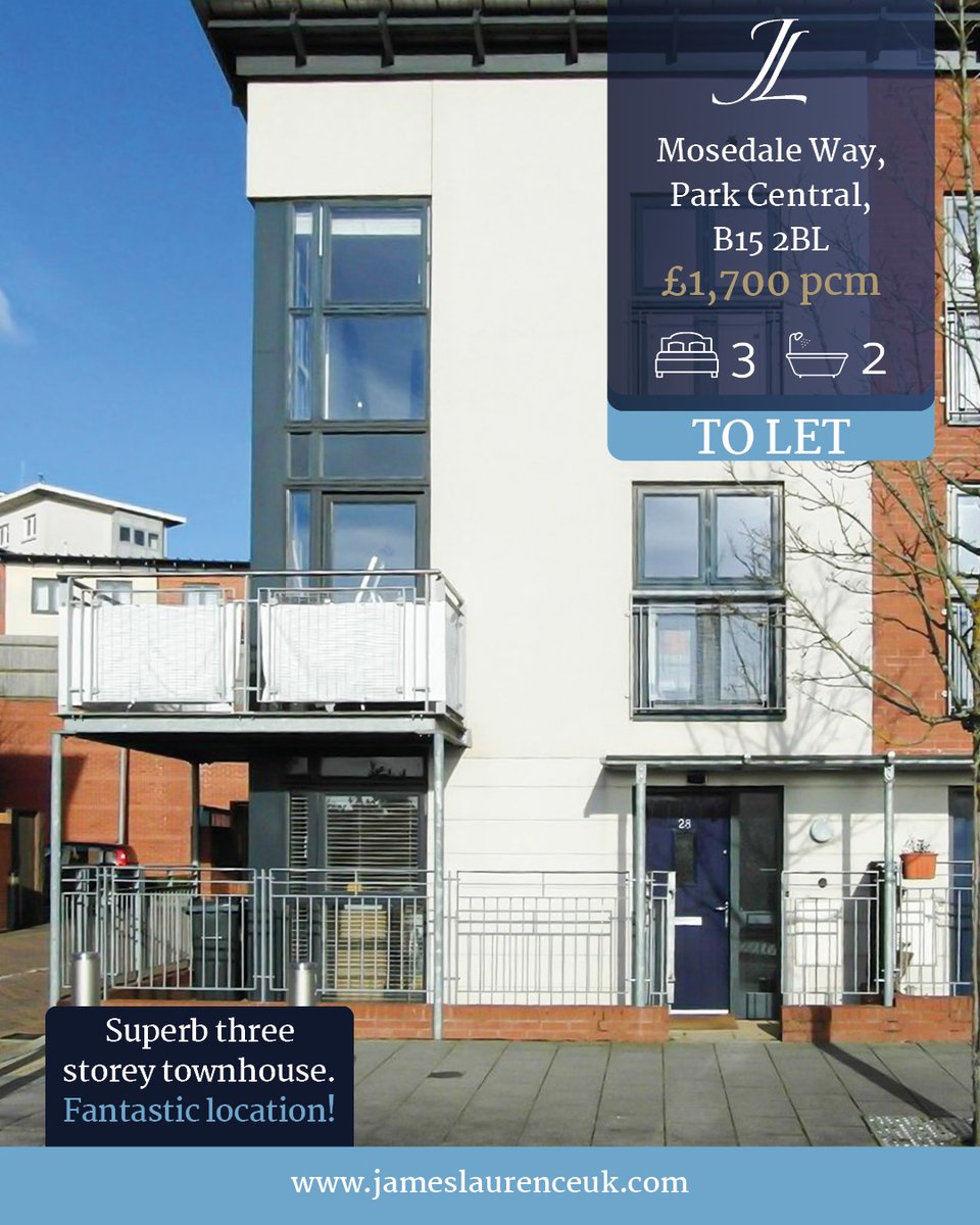 Ready when you are…
A superb three storey townhouse with three bright and spacious bedrooms, off road parking and is available fully furnished!

💻For more information:
jameslaurenceuk.com/property/mosed…

Interested in viewing? Call 0121 604 4060 (Option 2) 

#torent #birmingham #property