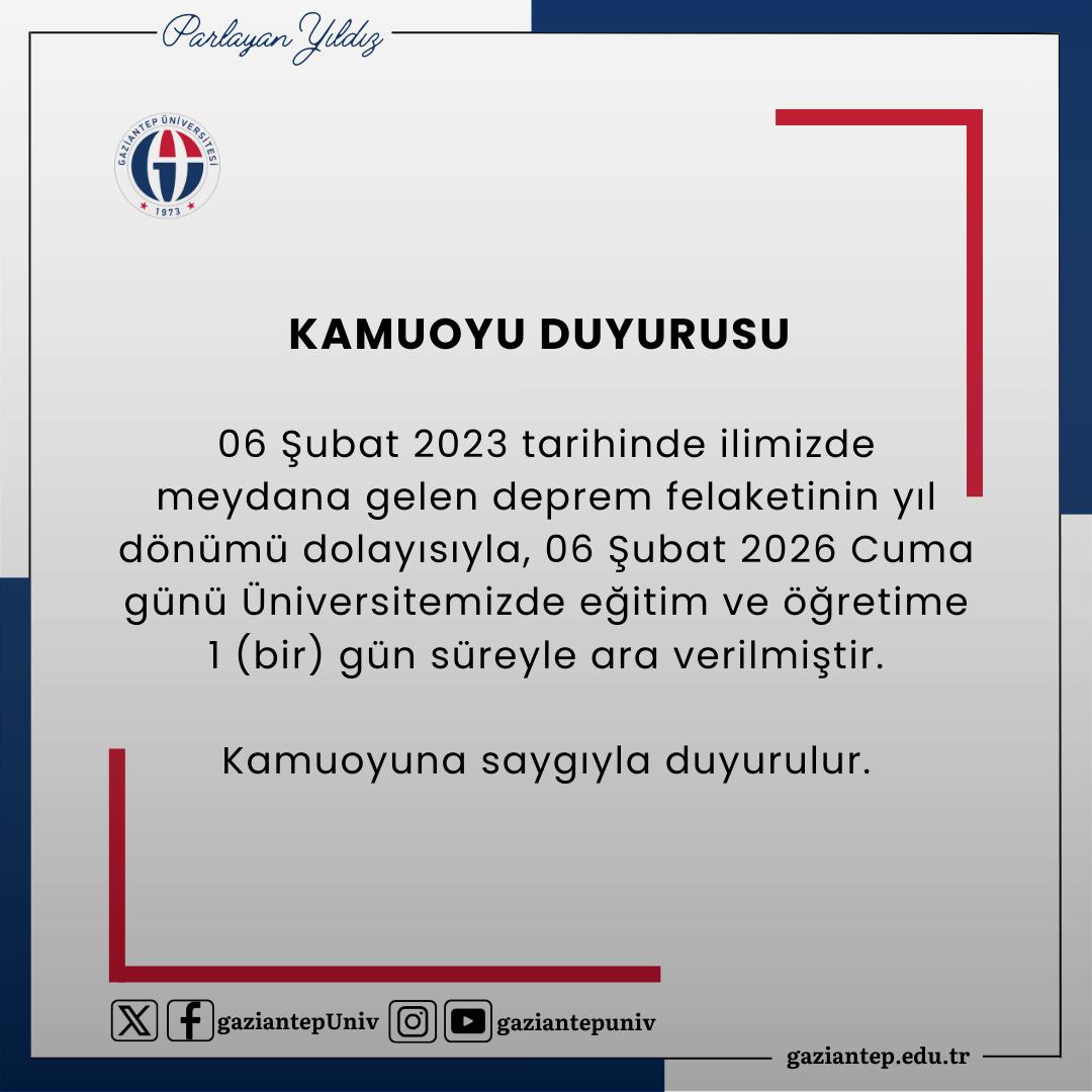 Gaziantep Üniversitesi tweet media