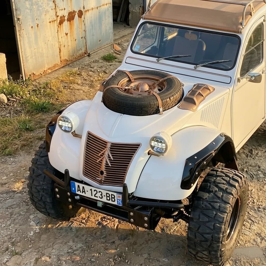 QuirkyRides's tweet image. #2CV Titan: this is a #car I like! 😍