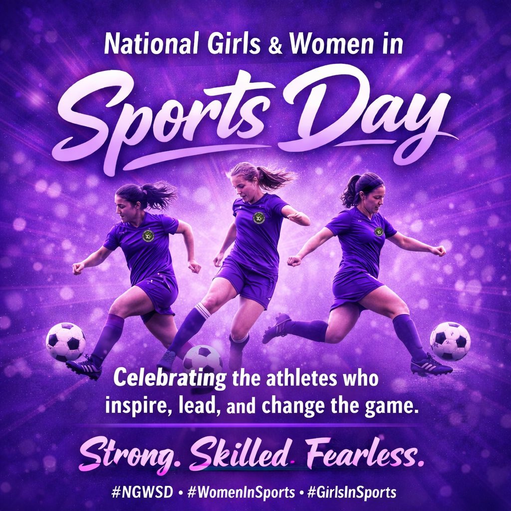 Celebrating National Girls and Women in Sports Day! 💜⚽️👿

#NGWSD #lasvegasturfmonsters #womeninsports #womenssoccer