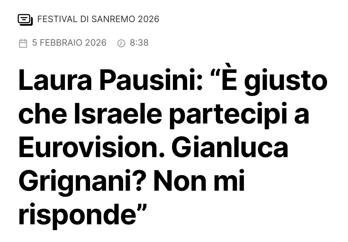 Quanto schifo mi fa artisticamente e umanamente.