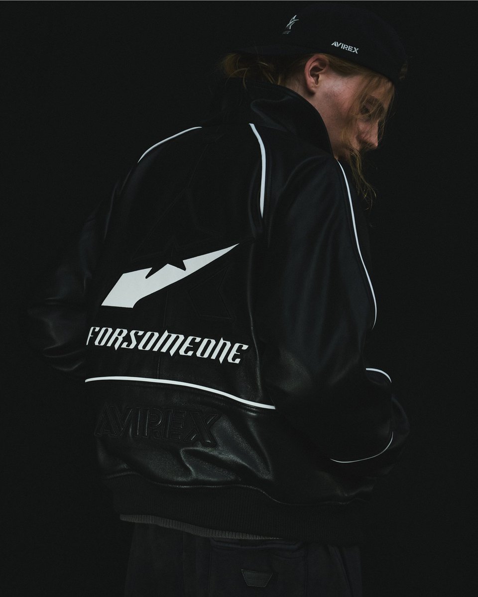 売り切り！値下げAVIREX FORSOMEONE レザージャケット x