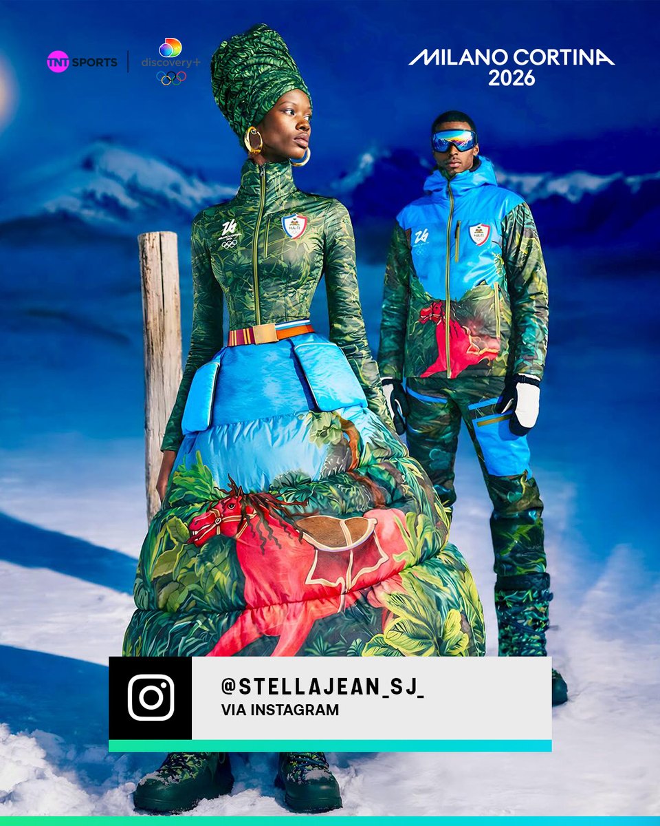 Haiti's Winter Olympics uniforms are a work of art 🇭🇹✨