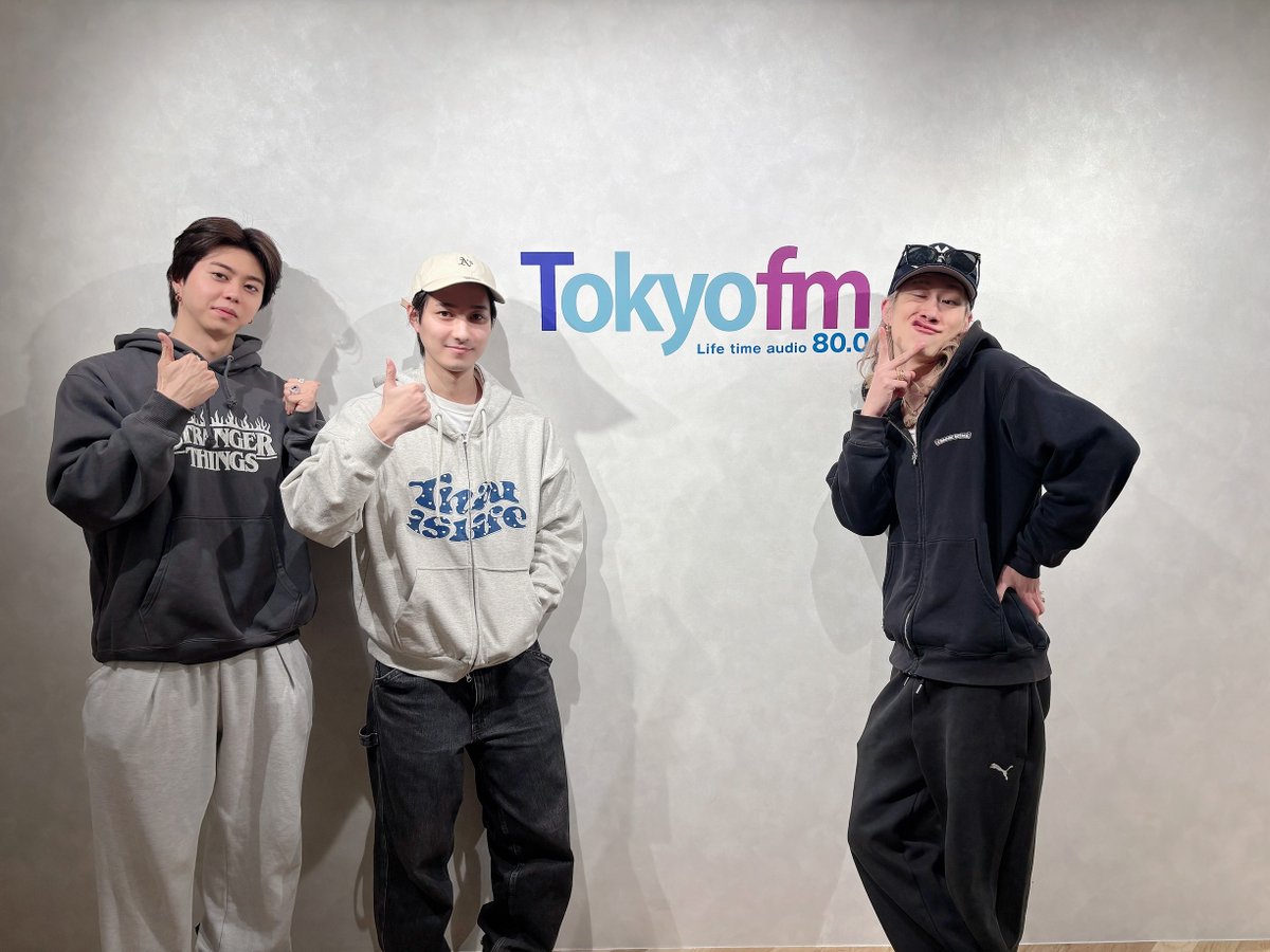 TOKYO FM 「No BUDDiiS」
明日も21:00から!!!

⭐️明日は #MORRIE #SEIYA #YUMA がお届けします！

⬇️放送はこちらから！⬇️
radiko.jp/share/?sid=FMT…

📻明日の放送までに先週の放送をぜひ！👂
radiko.jp/share/?sid=FMT…
#TOKYOFM
#ノーバディーズ
#BUDDiiS
#バディナー