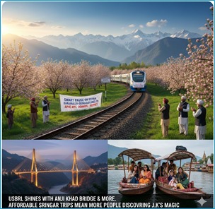 Genious_Always's tweet image. Smart pause on extra Baramulla-Srinagar lines to save apple orchards – respect. Meanwhile USBRL shines with Anji Khad bridge &amp;amp; more. Affordable Srinagar trips mean more people discovering J&amp;amp;K’s magic. Slow and steady prosperity incoming. #KashmirSolidarityDay #KashmirIsCalling