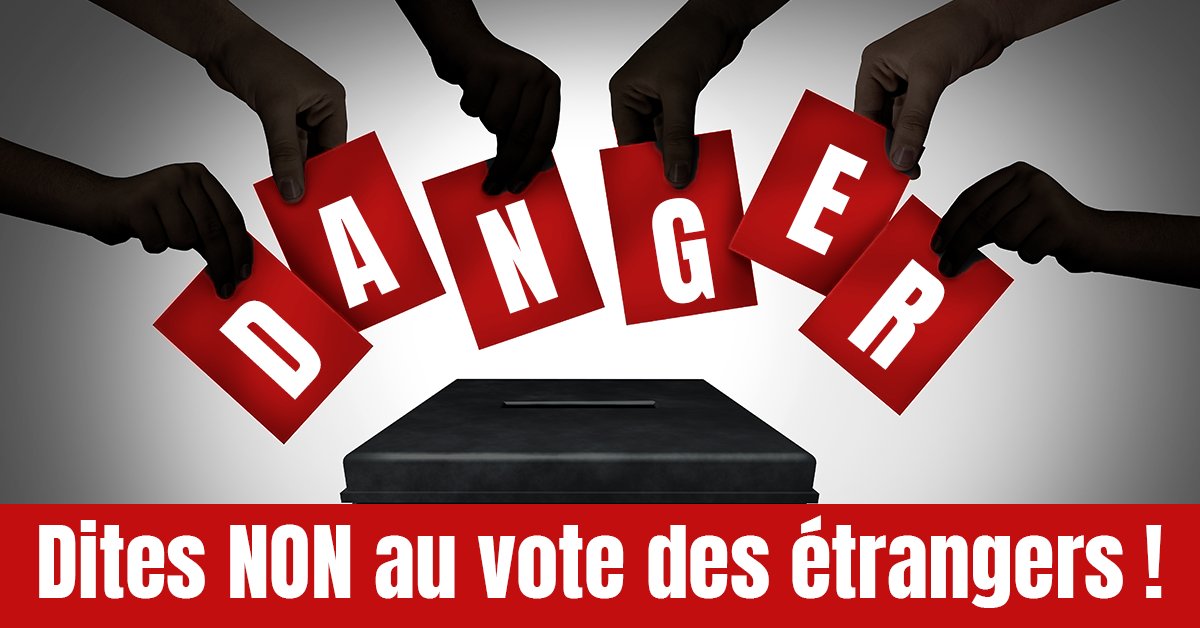 Samuel_Lafont's tweet photo. 🚨 NON au vote des étrangers !

Il nous reste moins d'une semaine pour mobiliser le plus grand nombre de Français possible.

1. RT ce tweet
2. Signez la pétition
3. Partagez ce lien sur vos réseaux sociaux : https://t.co/d8h1bLHWOs https://t.co/6KqhMi5tYB
