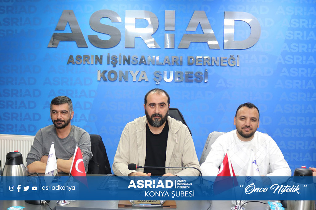 AsriadKonya's tweet photo. Asriad Konya Şubesi Haftalık Rutin Yönetim Toplantısını Gerçekleştirdi.
#türkiye #konya #asriad #asriadkonya #gençasriadkonya https://t.co/6HM6ooXxK4