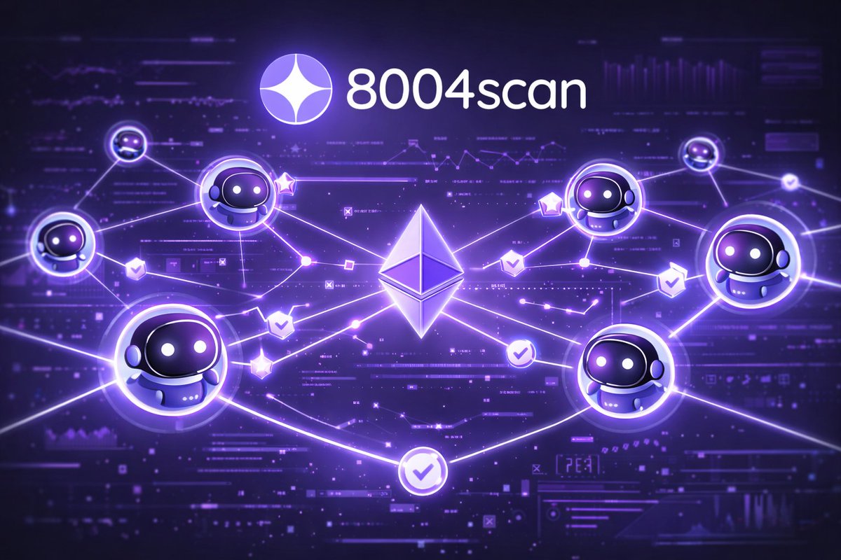🚀 8004scan Ecosystem Report

ERC-8004 went mainnet 1 week ago. Since then, onchain agentic ecosystem has witnessed explosive growth. 

Here's the first week of 8004scan in numbers 🧵