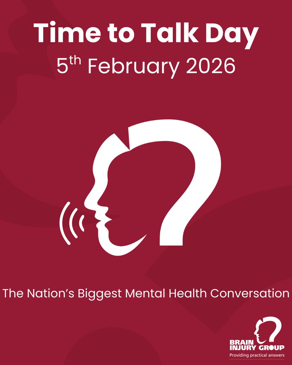 braininjurygrp's tweet photo. 💬 Time to Talk Day 💬
Talking can feel hard after a brain injury, but opening up - even a little - can make a difference. You don’t have to face it alone.
Find advice and support here 👉 https://t.co/tTMZHFeIIb 💙 https://t.co/P1kTVDvzuZ