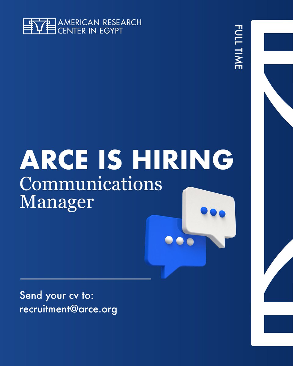 American Research Center in Egypt tweet media