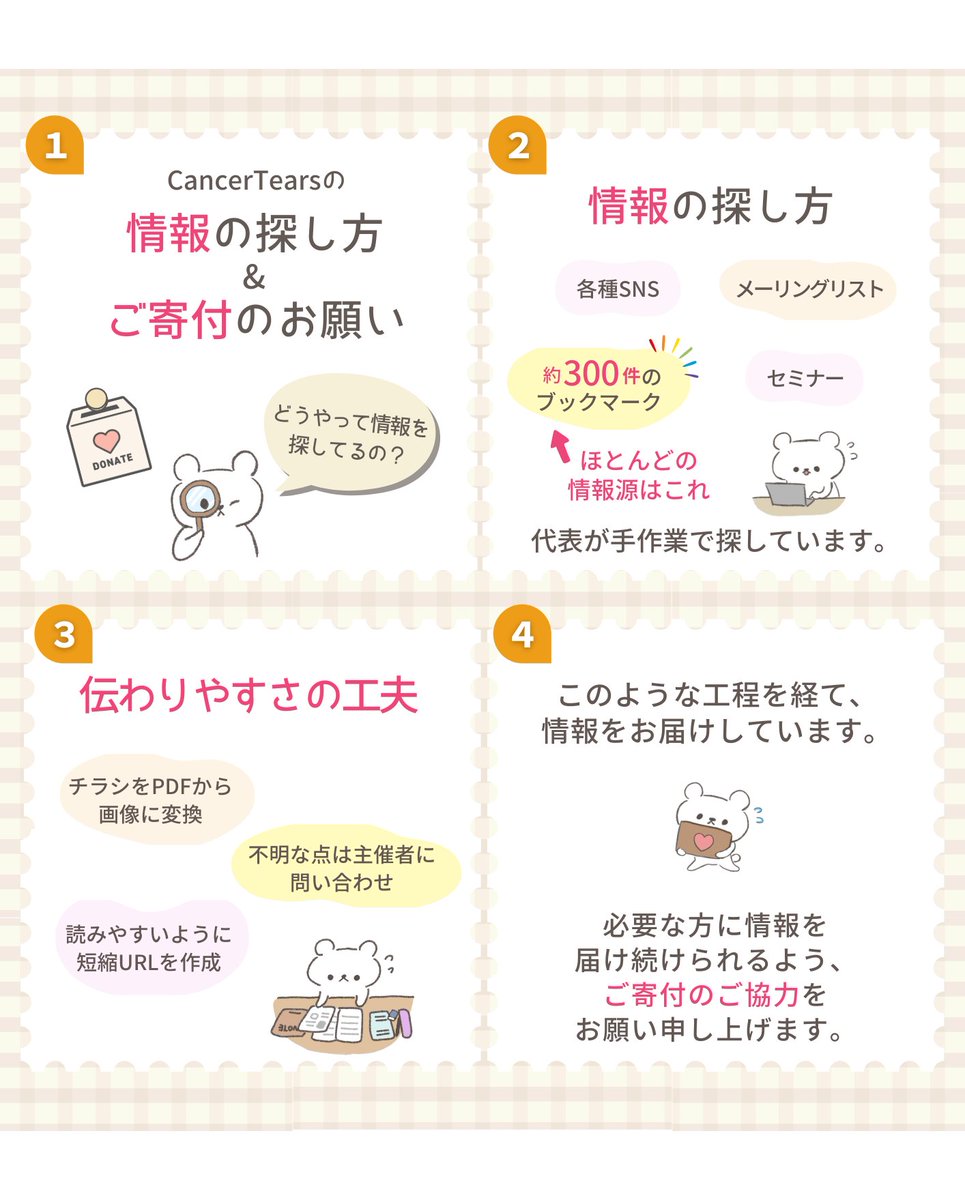 RT @cancer_tears: 【CancerTearsよりご寄付のお願い】 いつも投稿を見