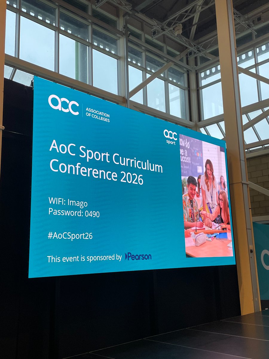 AoC_Sport's tweet photo. We’re kicking off the AoC Sport Curriculum Conference, with a focus on discussion, sharing practice and networking to improve curriculum quality, support staff and build strong sector partnerships. #AoCSport2026 https://t.co/xtClderQd3