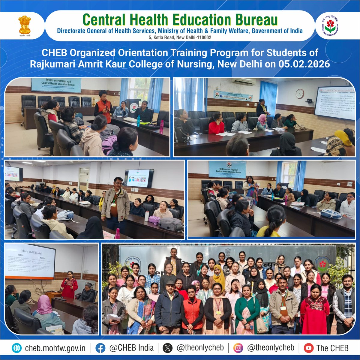 Central Health Education Bureau (CHEB) tweet media