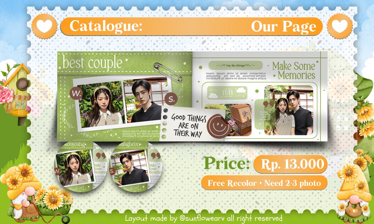 sunflowearv's tweet image. Boleh bantu repostnya? Maacii! 🫶

Hai! Kenalan yuk sama ke-4 layout baru ku ini 😍 aku juga open titipan dengan harga spesial (yang tertera) &amp;amp; layoutnya ada yang ufs ya! Yuk jajann?! Detail lengkapnya di tweet berikutnya (⁠✿⁠ ⁠♡⁠‿⁠♡⁠)

#zonauang