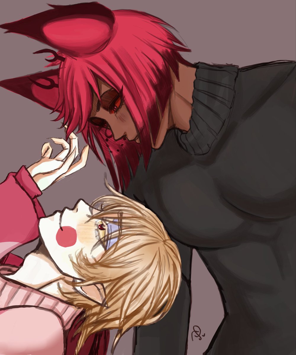 Late night 📻🍎 doodle because I feel like I have been neglecting my fav ship in my art slump 

#radioapple #appleradio #Bambilu