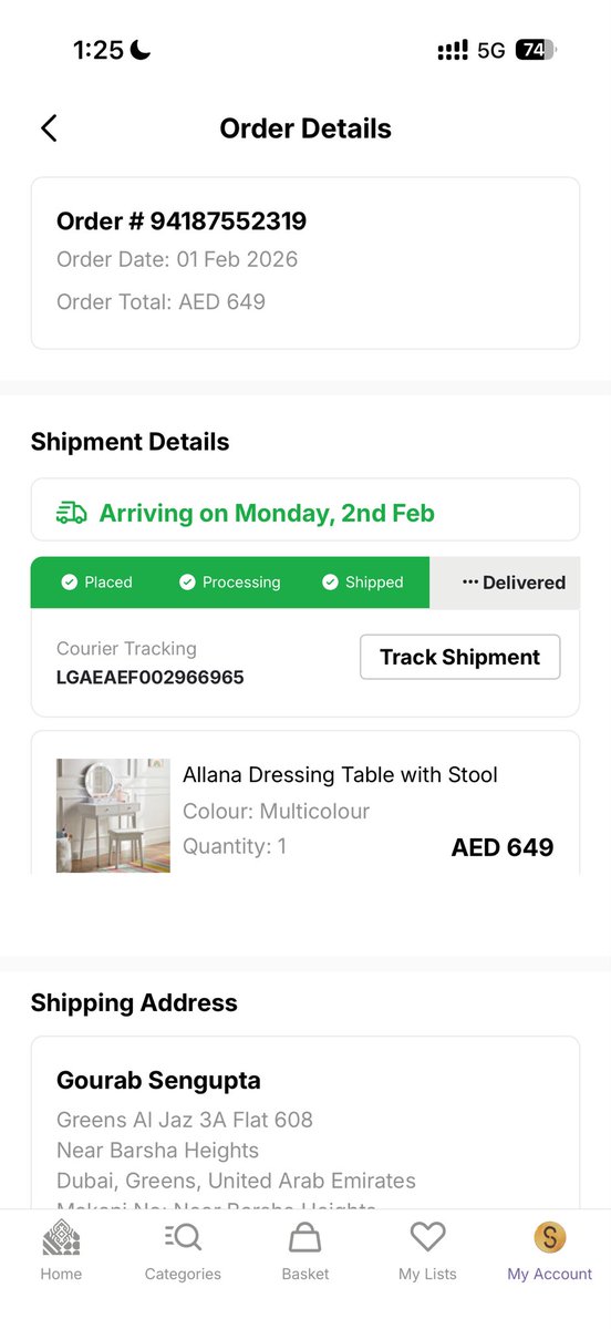 gourabsengupta's tweet photo. Order #94187552319 | Scheduled delivery 2 Feb

@askhomecentre — your partner @Logistiq failed to deliver, gave a casual excuse (“too late”), rescheduled to Tuesday, and then made zero delivery attempt.

This needs immediate escalation and resolution https://t.co/3Zi1Sav4F7