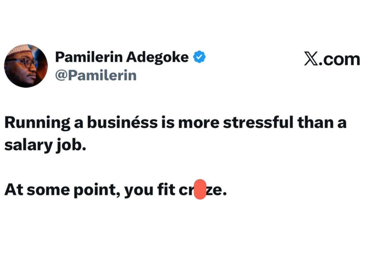 instablog9ja's tweet image. Running a business is more stressful than a salary job — Media Personality Pamilerin shares his thoughts
