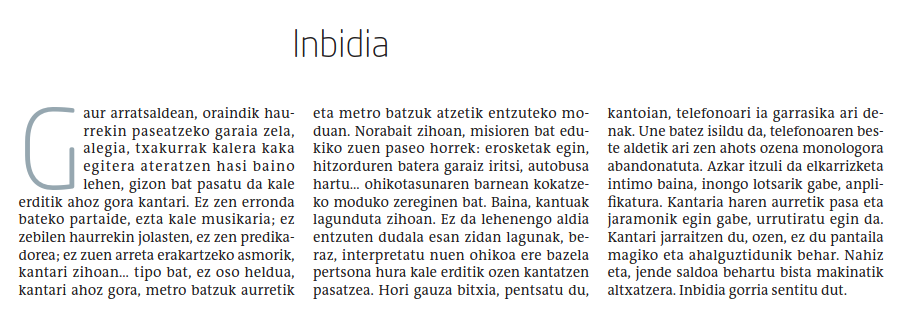 SnOiD_JaUnA's tweet photo. Hemen duzue gaurko #Moraurena. Nik kanta oso bat ongi jakingo banu, akaso katu hori bezala ibiliko nintzateke kaletik...baina, memoria oso eskasa dut, #diotenez.
«Inbidia», @iamorau'k idatzia (eta sentitua). https://t.co/U5aHySAZra