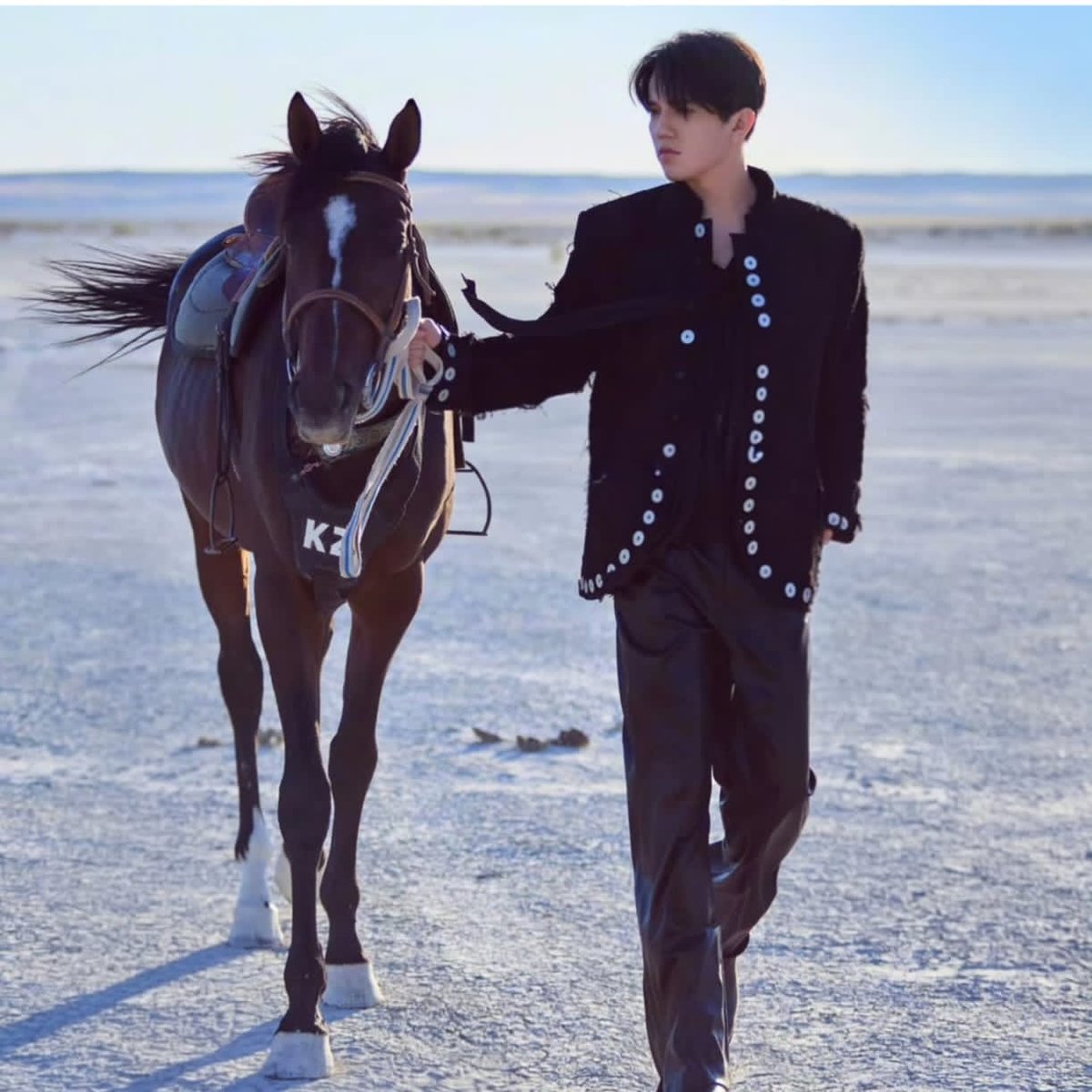 Dimaterry1's tweet image. A man, a horse, the horizon ahead...
In this image there is his silence, his strength, and his  freedom. 
When the voice becomes a path,
and the soul no longer has boundaries.
Today  #VoiceBeyondHorizon and we will be with you❤️
@dimash_official

DIMASH AND HIS SHOW
From…
