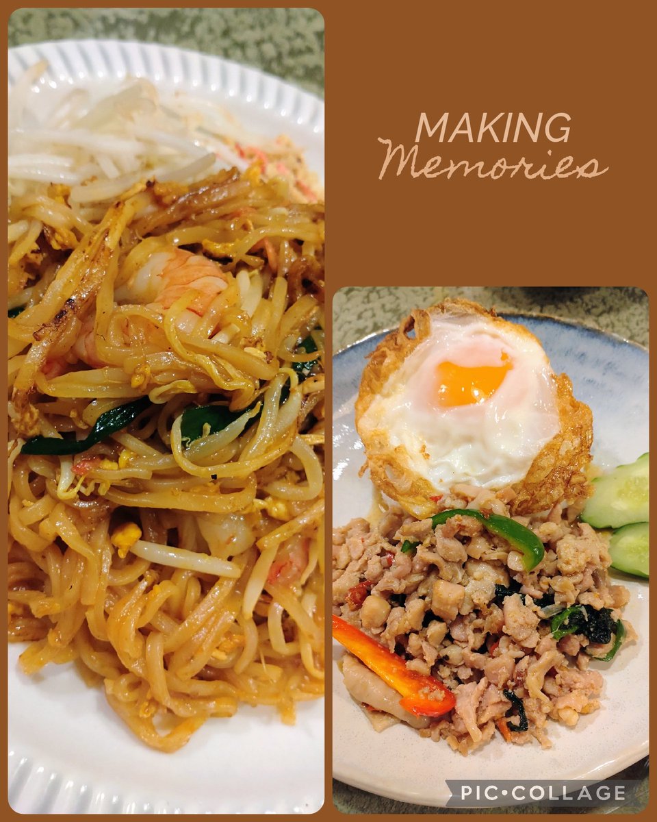 naotan_'s tweet photo. ✳️🇹🇭タイ料理👨‍🍳🇹🇭✳️
ガパオライスとパッタイ（海老のタイ風焼きそば）食べてみた♫
辛さ選べて、辛いの苦手な私でも食べられたよ✨
タイ料理にハマりそう😳✨

#ランチタイム 
#タイ料理 
#ガパオライス 
#パッタイ 
#東京グルメ 
#東京ランチ 
#タイ料理好きな人と繋がりたい https://t.co/UBW9H6kj0F