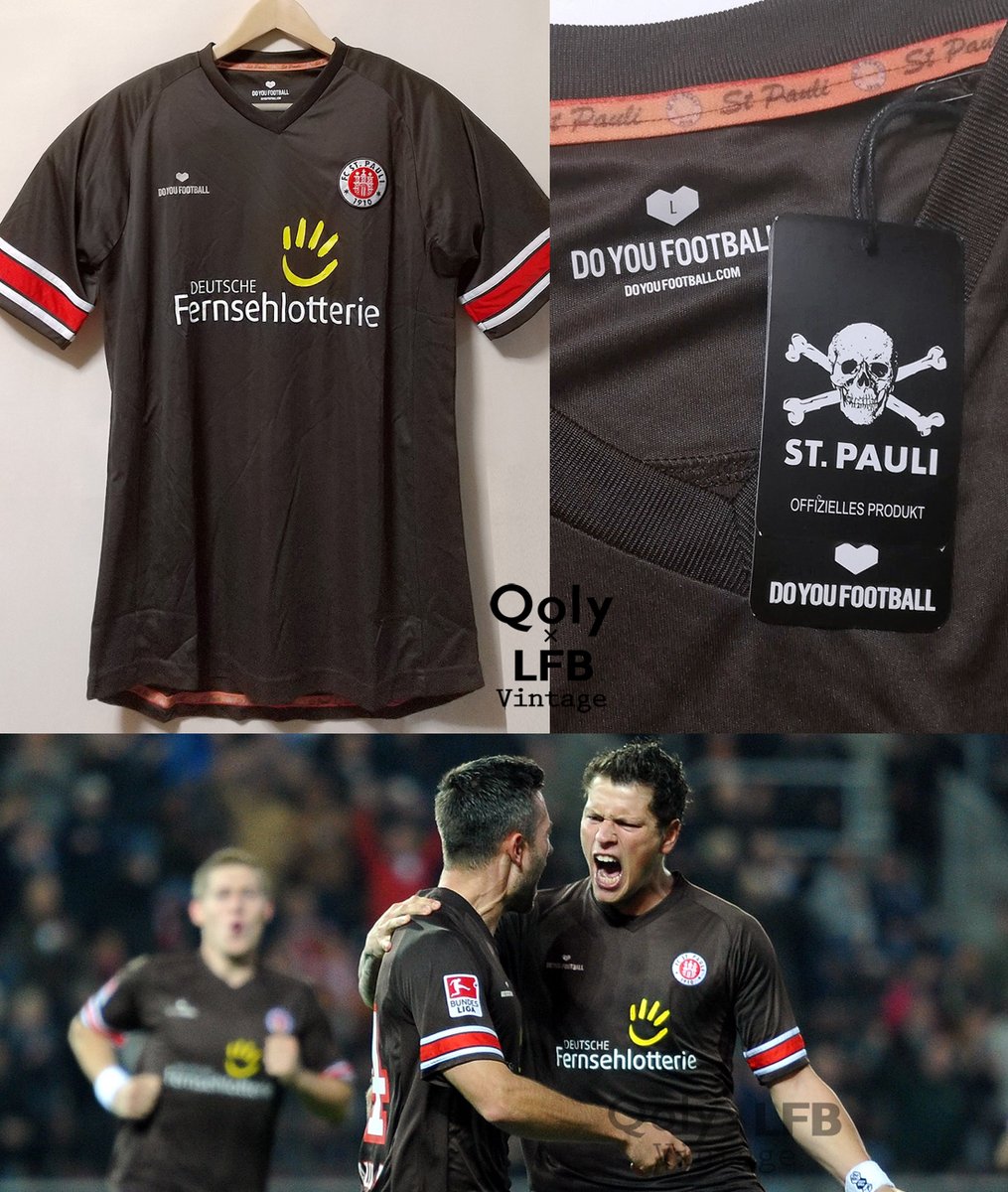激レア ビンテージ ドイツ ブンデス ザンクトパウリ ユニフォーム フットボール 新品】 🇩🇪ザンクトパウリ 2012-13 DYF ホーム半袖 ユニフォーム