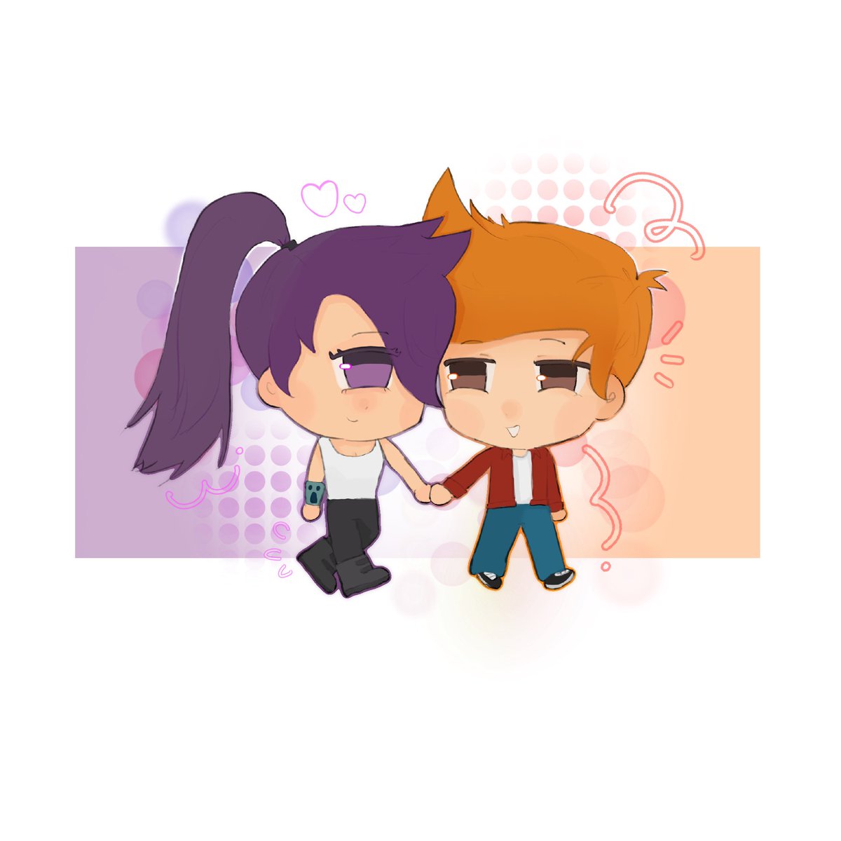 Zheyan_TT's tweet photo. 💜&🧡
They're so cute.🥺💗💗💗💗
#Futurama #freela https://t.co/FeahKmkmfW