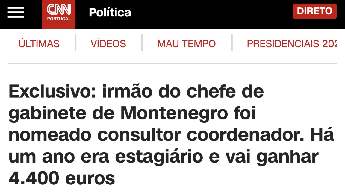 abelcosta98's tweet photo. Um miúdo de 25 anos, sem experiência profissional para além de dois estágios, foi nomeado consultor coordenador do grupo de trabalho para a reforma do Estado, a receber 4.400€ por mês.

Ser irmão do chefe de gabinete de Luís Montenegro deve ser uma mera coincidência... https://t.co/kcV3aQkcO6