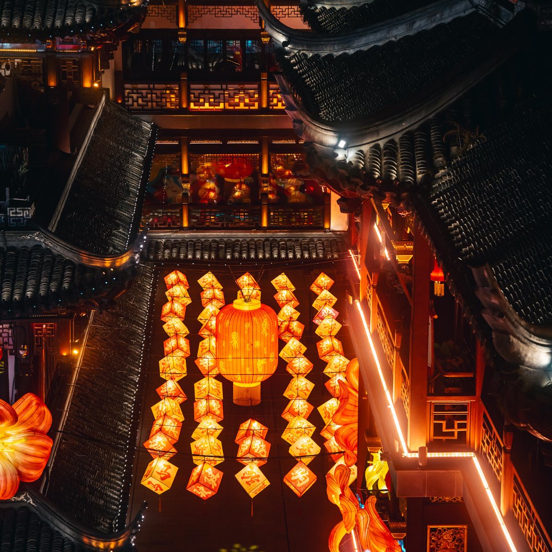 Trip's tweet image. Yuyuan Lantern Festival 2026 has officially opened in Shanghai! A dazzling blend of ancient Chinese traditions and futuristic tech awaits you. Get 50% OFF every Tuesday at 12:00 PM (local time) from Jan 27 to Feb 10, available in HK, TW, KR, MY, SG, TH, and AU!…