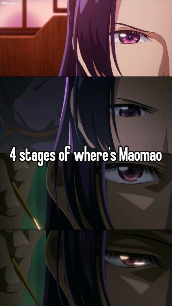 GifsAnime_'s tweet photo. 4 stages of where’s Maomao https://t.co/oCgHhKppVP