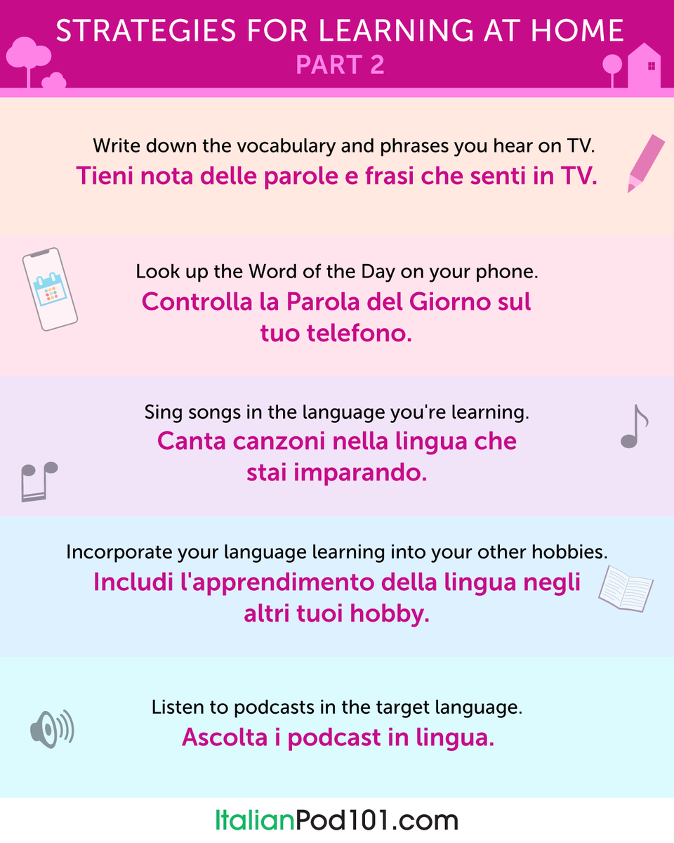 italianpod101's tweet photo. What’s your ultimate tip for learning Italian easily? ✨
👇 Share it in the comments! Let’s help each other learn 💬

Learn more for FREE ⬇️
🔗 https://t.co/hnWBCe8gZw

#StudyItalian #LanguageTips #DailyItalian https://t.co/cUiRcHb5MS