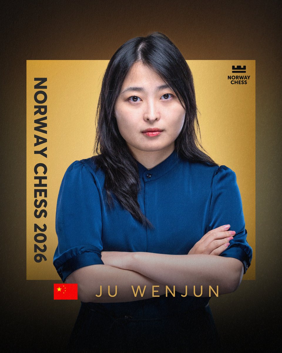 🇨🇳 Ju Wenjun returns to Norway Chess Women ♟️🔥

The Women's World Champion is back for Norway Chess Women 2026.

A 5-time Women's World Champion in classical chess, Ju has held the world title since 2018. She is also a 3-time world champion in fast chess, winning the Women's