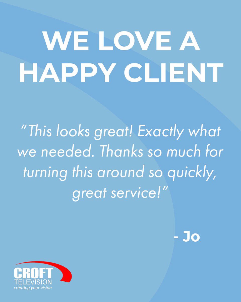 Croft Television tweet media