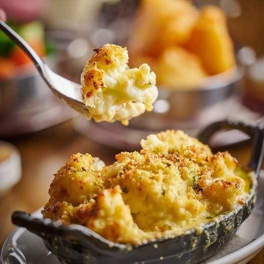 pipeandglass's tweet photo. Cauliflower cheese, the way we like it, served with Sunday lunch and finished with a Yorkshire pecorino crumb 📷
#pipeandglass #michelinstar #yorkshirepecorino #cauliflowercheese #sundayroast #sidedish #onthemenu #pubgrub https://t.co/IwHmhOMJ0G