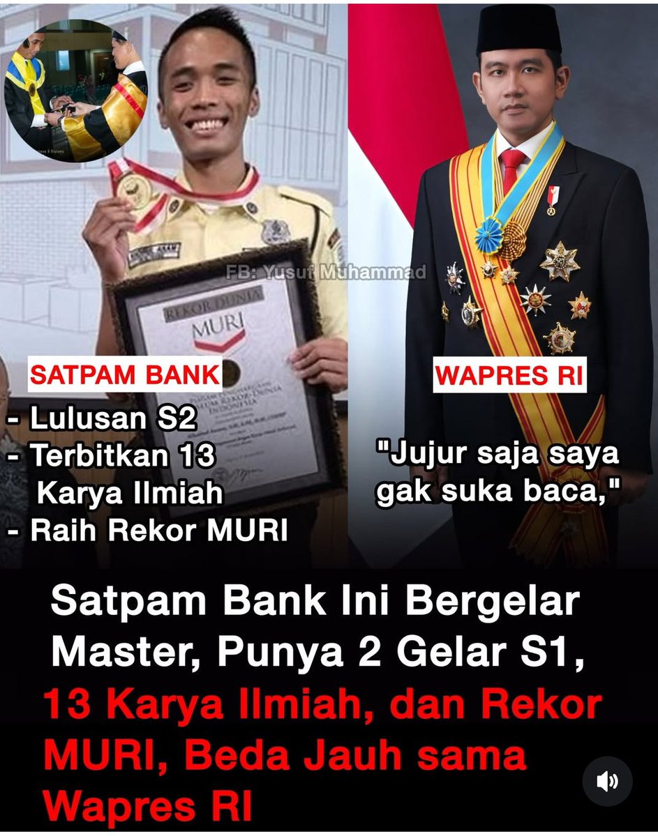 Bambangmulyonoo's tweet image. Yakinlah bahwa orang pinter dan berpendidikan tinggi tidak akan dapat kesempatan di Republik ini.....
Hanya penjilat dan yg punya koneksi yg lebih dihargai....
KONOHA....!!!