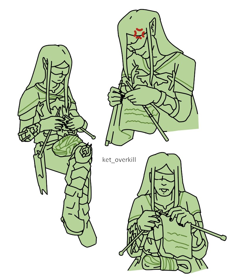 what is he knitting