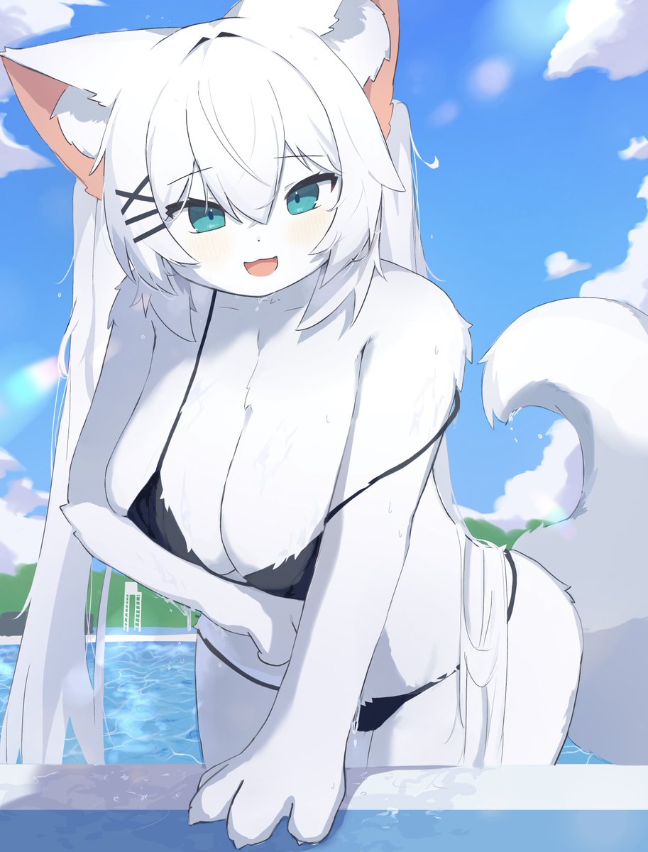 bakeneko1212's tweet photo. 💧💧💧☀️
#ケモノ #kemono https://t.co/9KRI19e6Ts