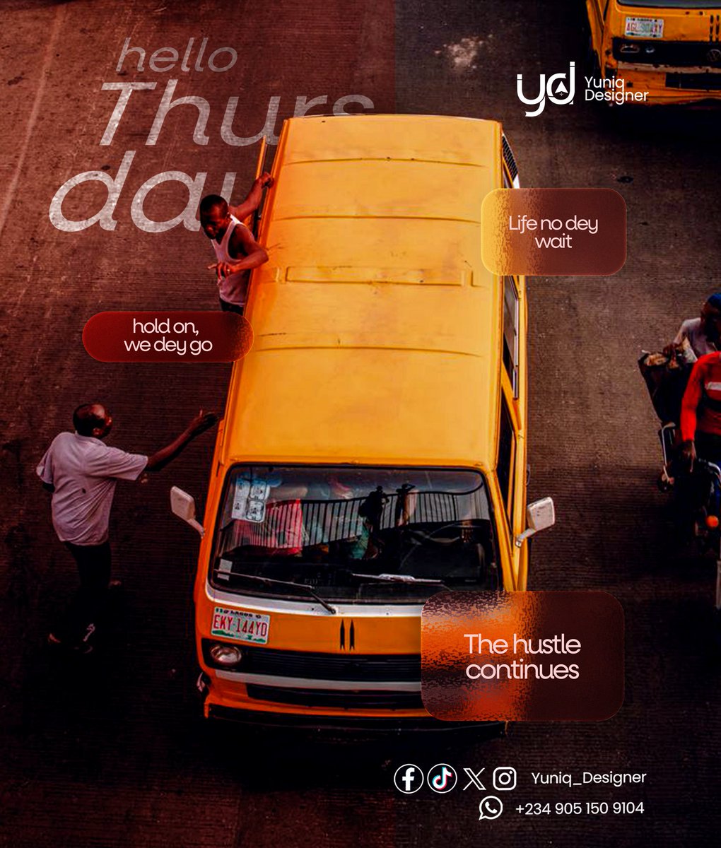 g_yuniq's tweet image. Life no dey wait.
Hold on, we dey go.
The hustle continues.
#HelloThursday #TheHustleContinues #DesignStory