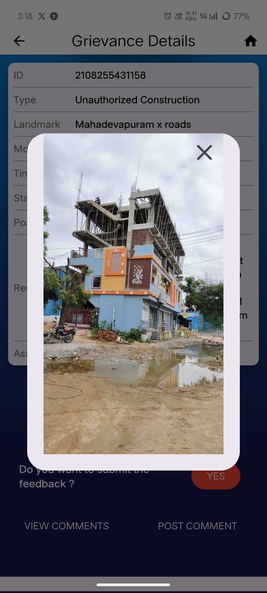 అక్రమ నిర్మాణాలపై స్పందించండి టౌన్ ప్లానింగ్ సెక్షన్ అధికారి ముకేశ్... గాజులరామారంలో పేరుకుపోతున్న అక్రమ నిర్మాణాలు.. తనకు సంబంధం లేదంటూ తప్పించుకుతిరుగుతున్న అవినీతి అధికారులు <a href="/GHMCOnline/">GHMC</a> <a href="/gadwalvijayainc/">Vijayalaxmi Gadwal</a> <a href="/CommissionrGHMC/">Commissioner GHMC</a> <a href="/TelanganaACB/">ACB Telangana</a> చర్యలు తీసుకోగలరు.