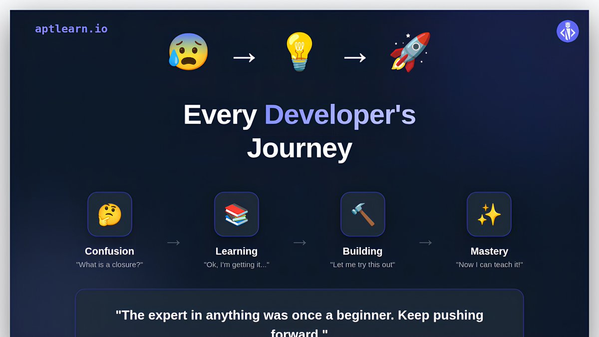 aptLearn tweet media