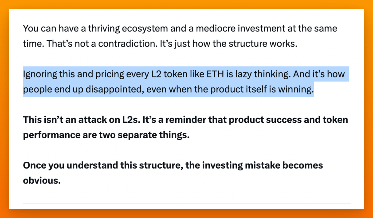 This isn’t really an L2 debate. It’s more about how comfortable we’ve gotten with copy-paste infra.

Vitalik’s point is pretty simple actually: “another evm chain + a bridge = eth aligned” became the default because it was easy. Not because it was "imaginative."

The same pattern
