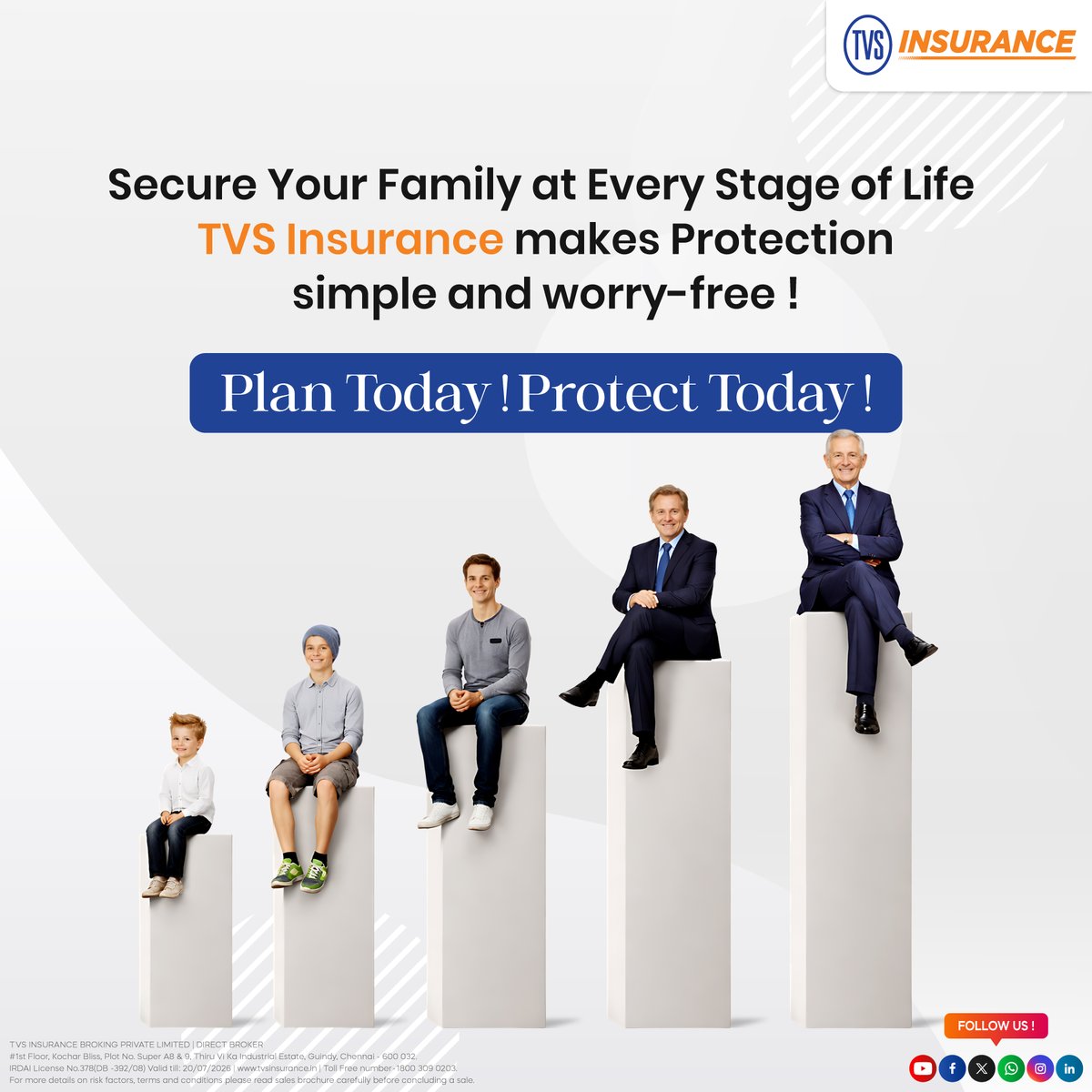 TVS_Insurance's tweet image. Your responsibilities grow with time ⏳
So should your Insurance. 🛡️

📞 Call or WhatsApp: 1800 309 0203
#TVSInsuranceBroking #TVSInsurance #SecureEveryStage #FamilyFirst #LifePlanning #InsuranceForAll #SurakshitBharat2047 #ProtectYourLovedOnes #FinancialSafety #SmartProtection