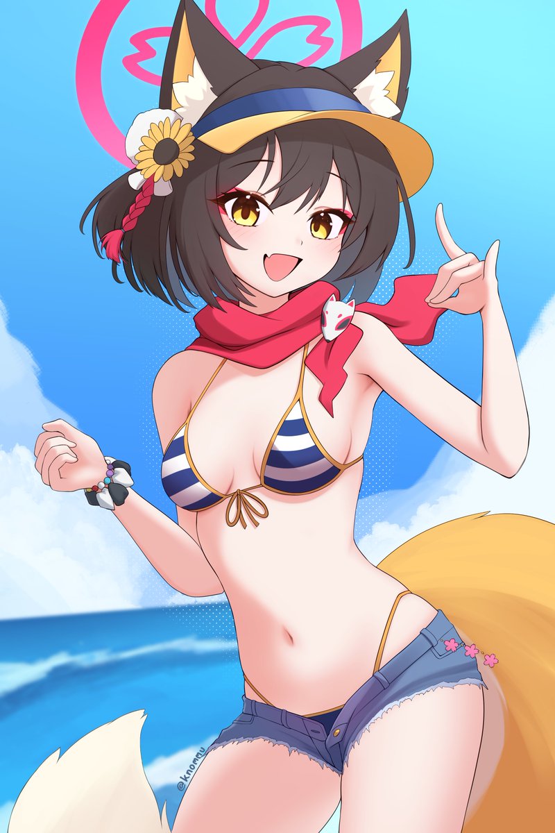 knommu's tweet photo. イズナ🏖️
#ブルアカ #BlueArchive https://t.co/7ER00DlYWh