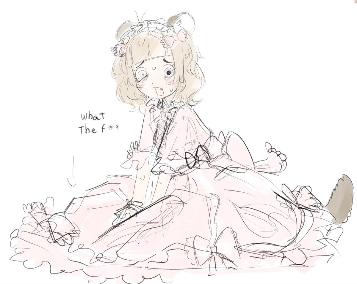 I wanna wear my coord again but i dont come outside and i lowk don’t have a petticoat anymore gulp… 
So i draw my persona wearing it fr 🗣️