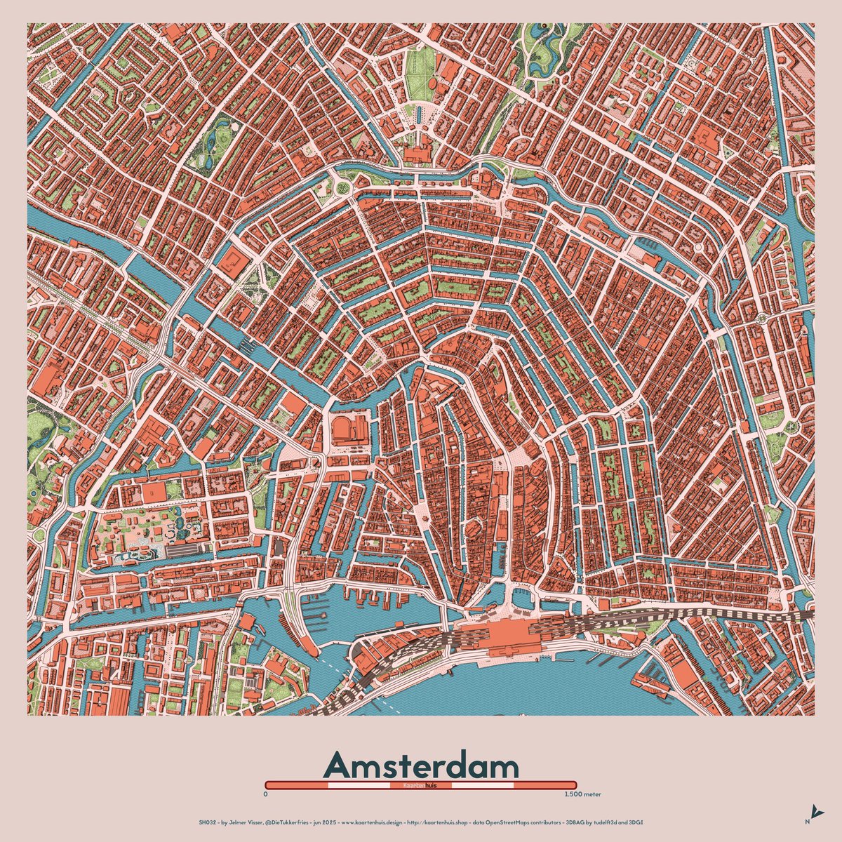 Dus. Wat vinden jullie van mijn kaart van Amsterdam?
